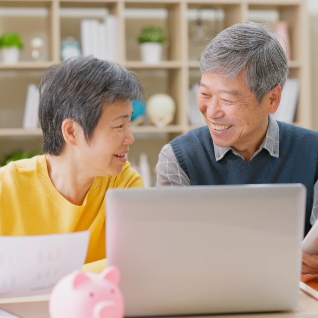 older couple planning for retirement